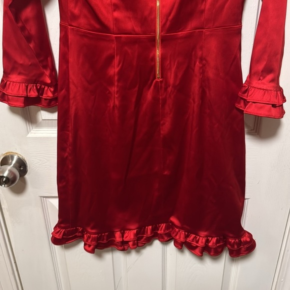 Julie Brown Red Dress. Size 4 NWT - Picture 8 of 13